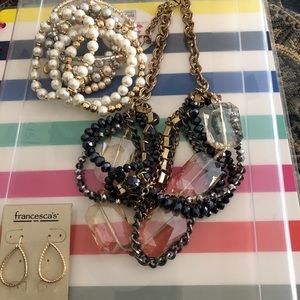 Necklace bracelet earring set